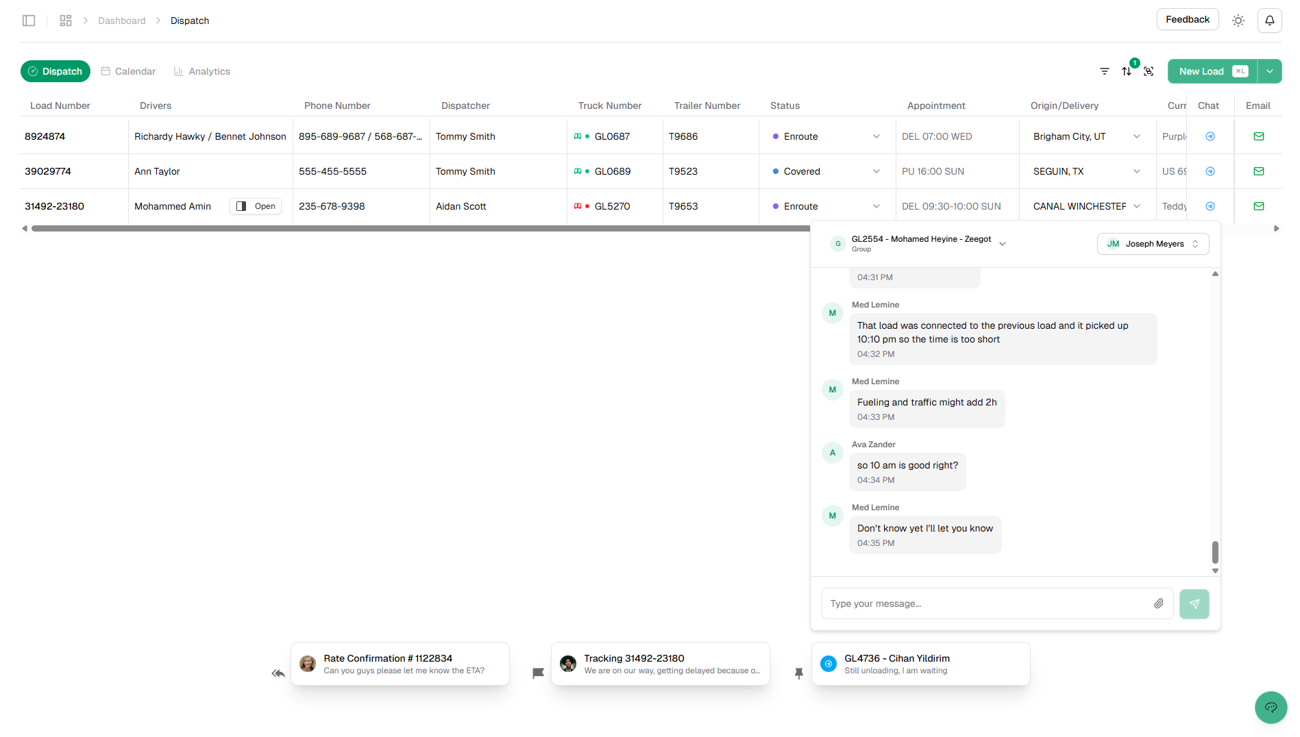 Rooler platform dashboard